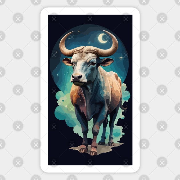 Zodiac Taurus Magnet by CatCoconut-Art